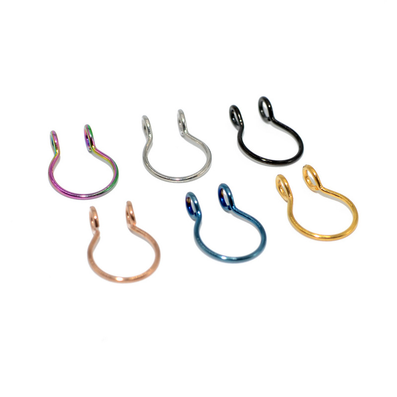 1 buc Inel pentru nas fals în formă de U Inele pentru sept inele din oțel inoxidabil Piercing nas fals Piercing Oreja Bijuterii
