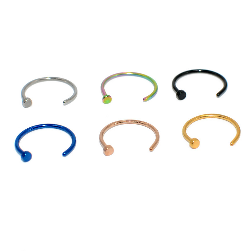 1 buc Inel pentru nas fals în formă de U Inele pentru sept inele din oțel inoxidabil Piercing nas fals Piercing Oreja Bijuterii