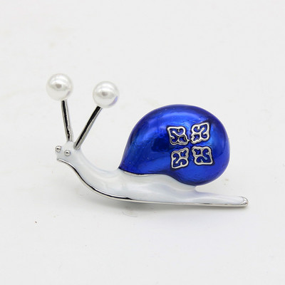 Moda femei email brosa melc pin vopsea brose animale brose imitatie perla insecte esarfa ace accesorii birou