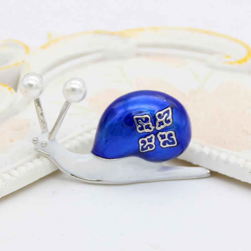 Moda femei email brosa melc pin vopsea brose animale brose imitatie perla insecte esarfa ace accesorii birou