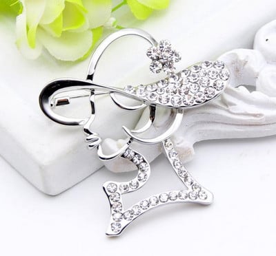 Broșă cu avatar doamnelor nobile Memorial Monroe Hollow Flower Zână Broșe Broșe cu strasuri eșarfă cu revere ace femei banchet