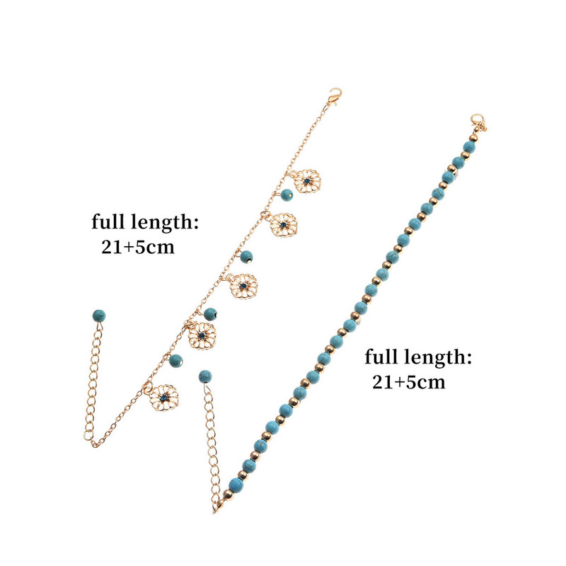 Brațe de gleznă din aliaj, decorațiuni pentru picioare pentru femei, bijuterii de modă, accesorii, gleznă simplă, 2019, bijuterii, glezne cu margele pentru femei.