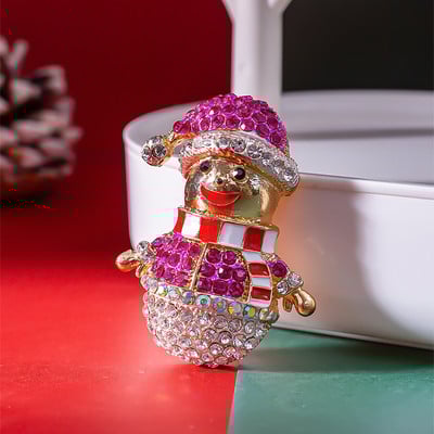 Nou Crăciun Bătrân Broșă din piatră de Crăciun Pin Cadou Bijuterii de modă Festival Broșă haină de iarnă Broșe de șapcă