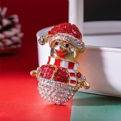 Nou Crăciun Bătrân Broșă din piatră de Crăciun Pin Cadou Bijuterii de modă Festival Broșă haină de iarnă Broșe de șapcă