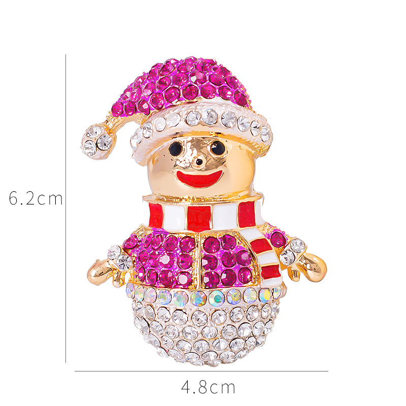 Nou Crăciun Bătrân Broșă din piatră de Crăciun Pin Cadou Bijuterii de modă Festival Broșă haină de iarnă Broșe de șapcă