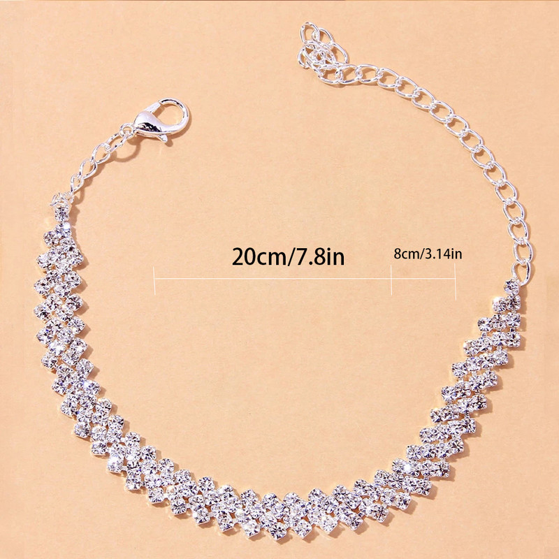 Accesorii de plajă Bratara de gleznă de cristal pentru femei Indieni En-gros Sandale de gleznă vintage boeme Brățară de gleznă Bijuterii cu lanț