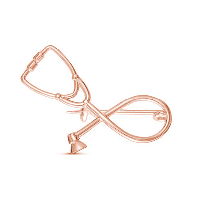 Брошки със стетоскоп Подарък за лекар/медицинска сестра Медицински коледни игли Бижута Кристални игли за ревери Броши Жени