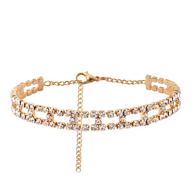 Új divat Bling Crystal Butterfly kubai lánc bokalánc Női Iced Out strassz kubai link bokalánc karkötő Hip Hop ékszer