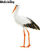 Καρφίτσες Wuli&baby Enamel Crane για γυναίκες Unisex 4 χρωμάτων Beauty Bird Animal Office Casual καρφίτσες καρφίτσες Δώρα