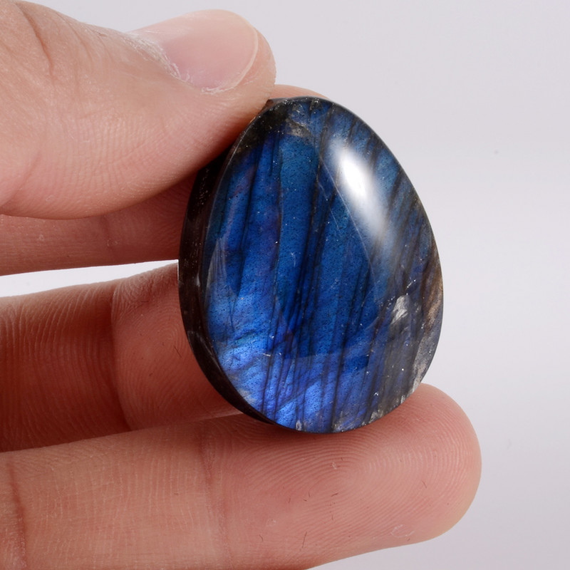 1 pereche de picături de piatră de labradorit, dopuri pentru tunel de carne pentru ureche, dop evazat, expansor de piatră strălucitoare, tub piercing pentru corp, lobi, bijuterii