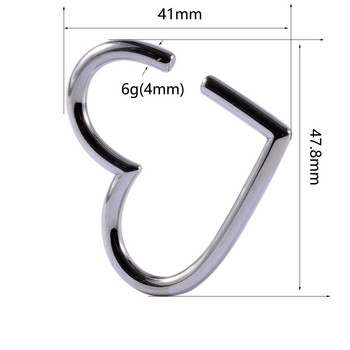 ДВОЙКА Moon Heart Shape Ear Weight Hanger Plug Earring Taper Stretcher Gauge Expander Expander Пиърсинг Бижута за тяло Разширител