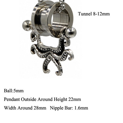 PERECHE Cercei cu cerc cu flori din alamă albă tribală Mandala florală Tunel pentru urechi Expander Vintage Plug pentru targă pentru ureche Bijuterii piercing pentru corp