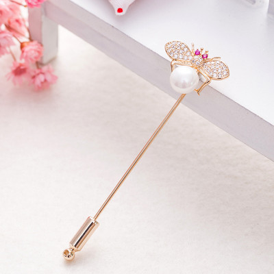 Sunspicems Broșă cu rever pentru femei elegante, broșă cu albină, broșă cu animale, mireasă, bijuterii de nuntă, cadou de petrecere