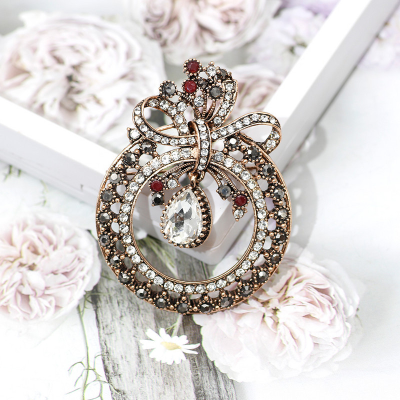 SUNSPICE MS Imitație de perle Cristal Broșe Broșă Broșă pentru femei Etnic rever caftan Bijuterii Buton eșarfă