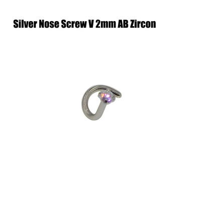 10 buc 2mm și 3mm Gem Nose Stud Steptum Nose Bone Stud Cârlige Bar Pin șurub inele pentru corp Piercing Bijuterii din oțel inoxidabil