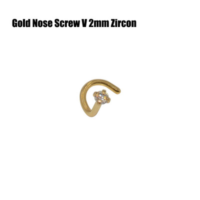 10 buc 2mm și 3mm Gem Nose Stud Steptum Nose Bone Stud Cârlige Bar Pin șurub inele pentru corp Piercing Bijuterii din oțel inoxidabil