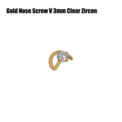 10 buc 2mm și 3mm Gem Nose Stud Steptum Nose Bone Stud Cârlige Bar Pin șurub inele pentru corp Piercing Bijuterii din oțel inoxidabil