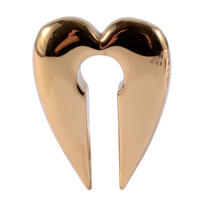 Oțel chirurgical gaura cheii inimă ureche ureche ureche targa expansor greutăți piercing cercei calibre dopul urechi bijuterii corp