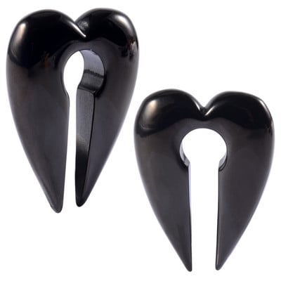 Oțel chirurgical gaura cheii inimă ureche ureche ureche targa expansor greutăți piercing cercei calibre dopul urechi bijuterii corp