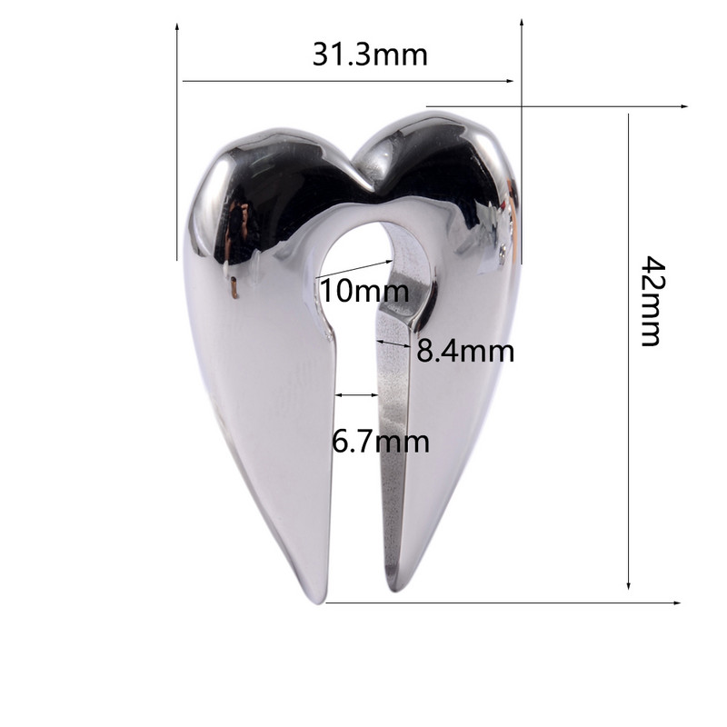 Oțel chirurgical gaura cheii inimă ureche ureche ureche targa expansor greutăți piercing cercei calibre dopul urechi bijuterii corp