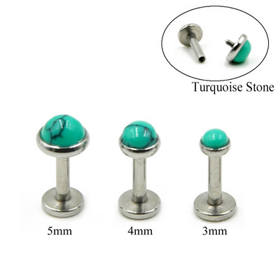 3 bucăți amestecat 3 mm & 4 mm și 5 mm din oțel inoxidabil Monroe Labret cercei inel pentru buze piercing cartilaj tragus bijuterii pentru corp 16 g