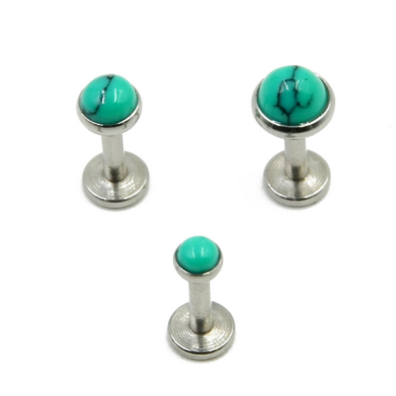 3 bucăți amestecat 3 mm & 4 mm și 5 mm din oțel inoxidabil Monroe Labret cercei inel pentru buze piercing cartilaj tragus bijuterii pentru corp 16 g