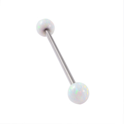 1 bucată din oțel inoxidabil Fire Opal Blue 1.6X38mm Ureche Industrial Barbell 14G Ureche Superioară Daith Piercing Cercei Bijuterii pentru corp