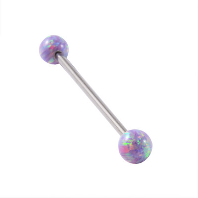 1 bucată din oțel inoxidabil Fire Opal Blue 1.6X38mm Ureche Industrial Barbell 14G Ureche Superioară Daith Piercing Cercei Bijuterii pentru corp