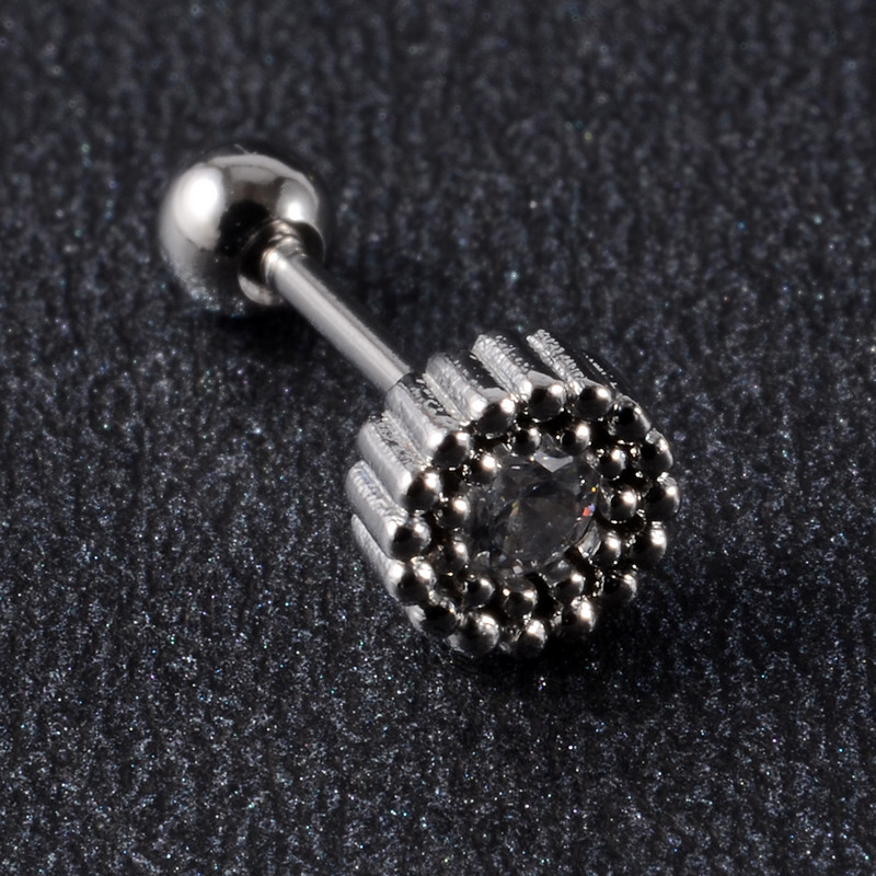 10 buc./pachet 20gX6mm ax lobul urechii Stud sirenă CZ Helix tragus cartilaj piercing buză nas știfturi inel perforare bijuterii pentru corp