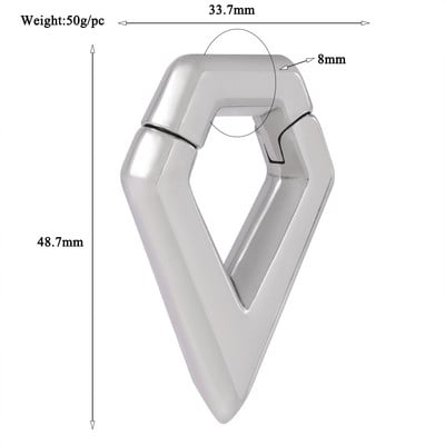 1PC din oțel inoxidabil Scorpion șarpe picătură de apă lună magnet pentru urechi greutăți expansoare grele targă dopuri calibre corp piercing bijuterii