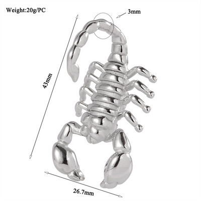 1PC din oțel inoxidabil Scorpion șarpe picătură de apă lună magnet pentru urechi greutăți expansoare grele targă dopuri calibre corp piercing bijuterii