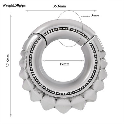 1PC din oțel inoxidabil Scorpion șarpe picătură de apă lună magnet pentru urechi greutăți expansoare grele targă dopuri calibre corp piercing bijuterii