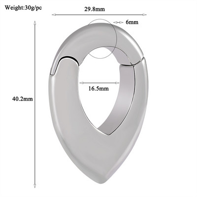 1PC din oțel inoxidabil Scorpion șarpe picătură de apă lună magnet pentru urechi greutăți expansoare grele targă dopuri calibre corp piercing bijuterii