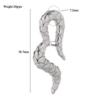 1PC din oțel inoxidabil Scorpion șarpe picătură de apă lună magnet pentru urechi greutăți expansoare grele targă dopuri calibre corp piercing bijuterii