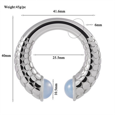 1PC din oțel inoxidabil Scorpion șarpe picătură de apă lună magnet pentru urechi greutăți expansoare grele targă dopuri calibre corp piercing bijuterii