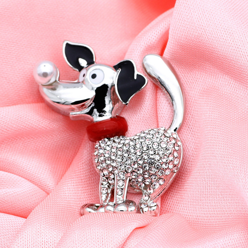 SUNSPICE MS. Broșe drăguțe pentru câini pentru femei Broșe din cristal Ace pentru corsaj cu animale Copii fete Agrafe pentru cămașă Accesorii pentru haine Cadou