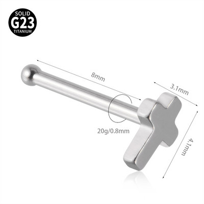 1 buc G23 titan crampoane pentru nas Thunder ureche cercel fulger opal floare inel nas 20G lobul tragus piercing bijuterii pentru corp