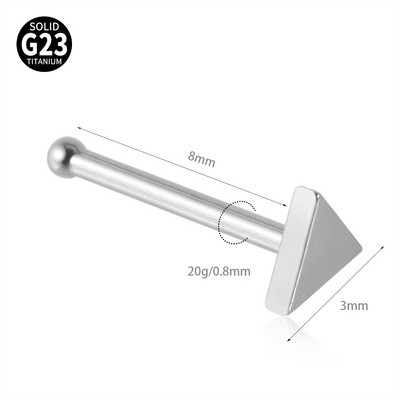 1 buc G23 titan crampoane pentru nas Thunder ureche cercel fulger opal floare inel nas 20G lobul tragus piercing bijuterii pentru corp