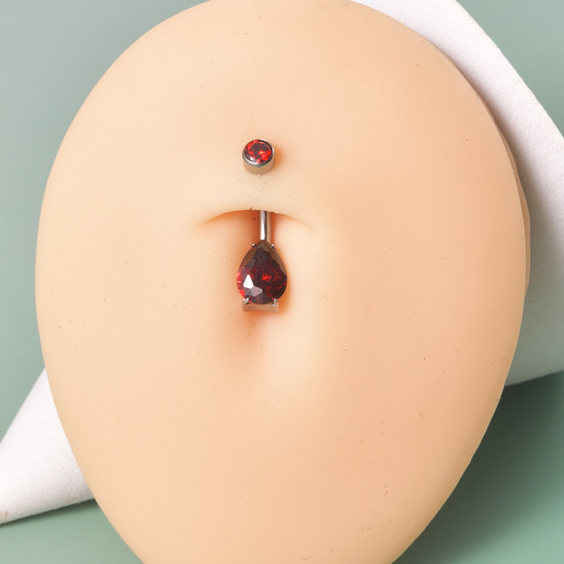 G23 titan inel pentru buric triunghi zircon bare pentru buric balansează mrene curbate femei fete inele pentru buric bijuterii piercing pentru corp