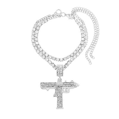 Punk Bling Cristal gleznă cu semn de dolar pentru femei Hiphop stratificat tenis gleznă Brățară animal gleznă Trend Beach Jewely 2022