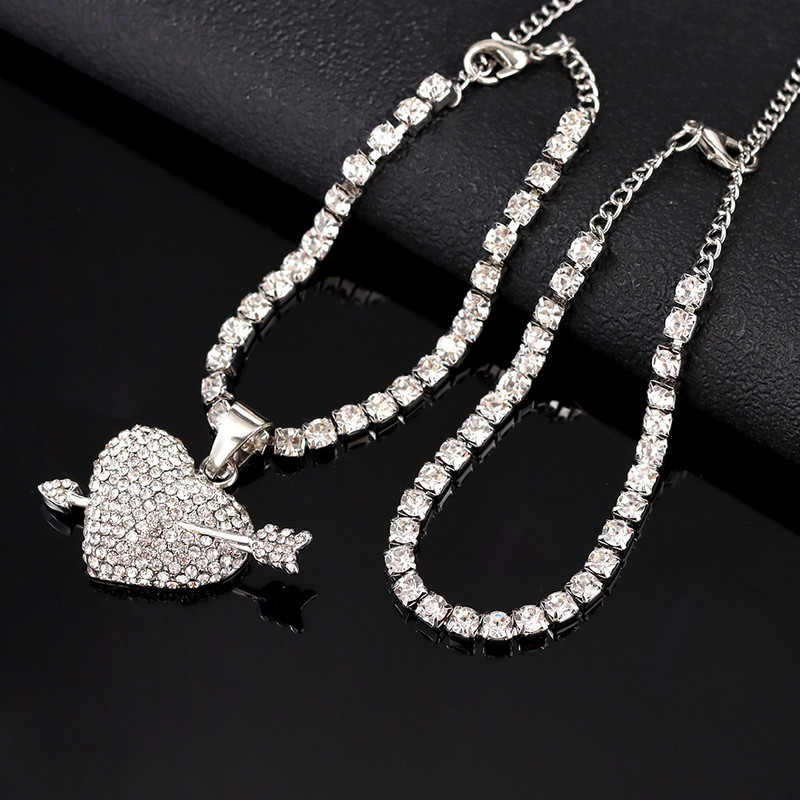 Punk Bling Cristal gleznă cu semn de dolar pentru femei Hiphop stratificat tenis gleznă Brățară animal gleznă Trend Beach Jewely 2022