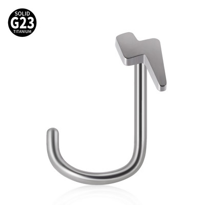 1 buc G23 titan solid push in nas șurub piercing floare opal stea luna nas inel de reținere bijuterii pentru corp 20g