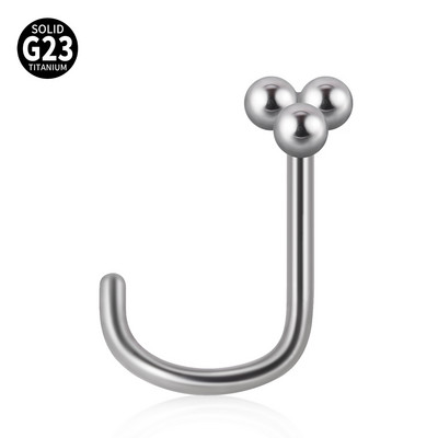 1 buc G23 titan solid push in nas șurub piercing floare opal stea luna nas inel de reținere bijuterii pentru corp 20g