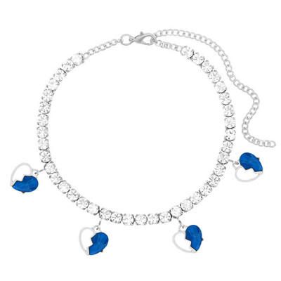 Nove ljetne šuplje akrilne narukvice za gležnjeve sa slomljenim srcem za žene Šarene INS Love Bling narukvice sa gležnjačama sa dijamantima Nakit od sandala