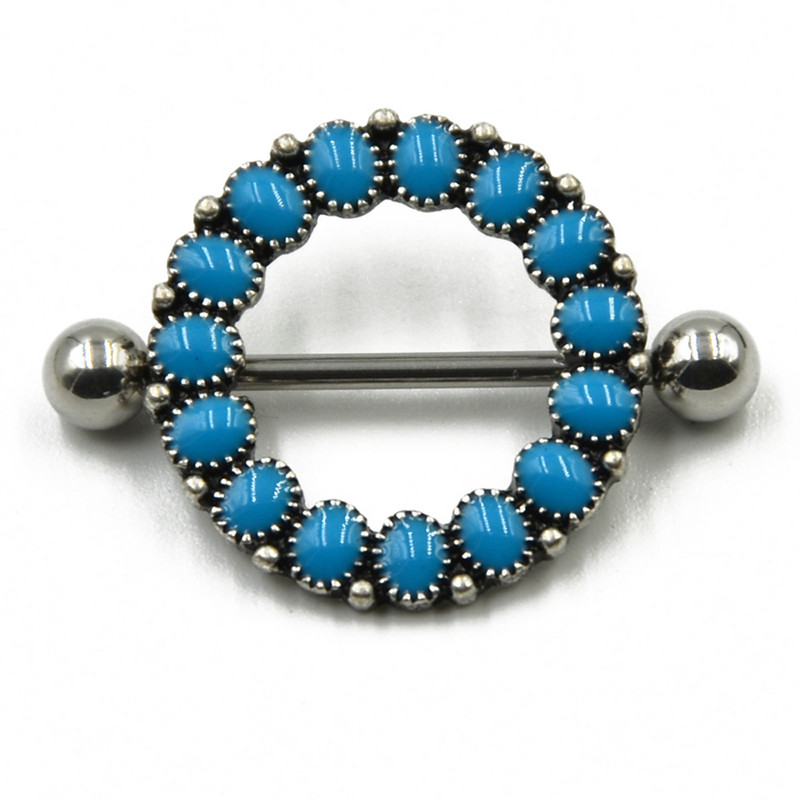PERECHE din oțel inoxidabil Blossom Nipple Shield Barbell Piercing Rings Body Piercing Bijuterii 14g