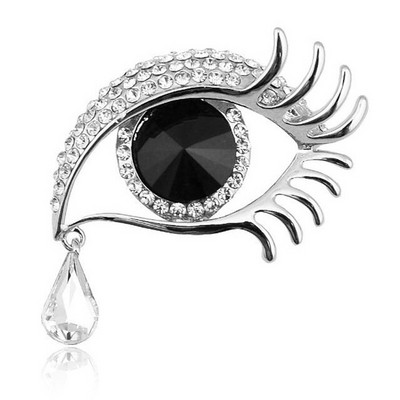Broșă de cristal în formă de ochi, accesorii neo-gotice pentru femei, bluză din aliaj de modă coreeană, broșe medicale pentru femei