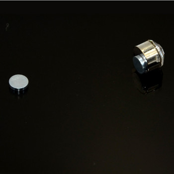24 бр. Кръгъл лого Crytsal Магнит за обеци за уши Puck Дамски мъжки магнитни фалшиви тапи за уши Устна Labret Stud 3 мм 4 мм 5 мм 6 мм