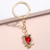 Breloc drăguț emailat bufniță breloc pasăre animale breloc cadou suvenir pentru femei bărbați accesoriu geantă chei mașină bijuterii bricolaj