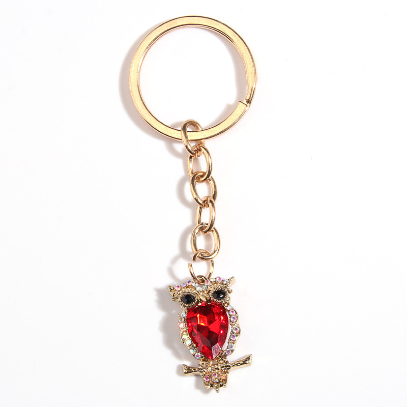 Breloc drăguț emailat bufniță breloc pasăre animale breloc cadou suvenir pentru femei bărbați accesoriu geantă chei mașină bijuterii bricolaj