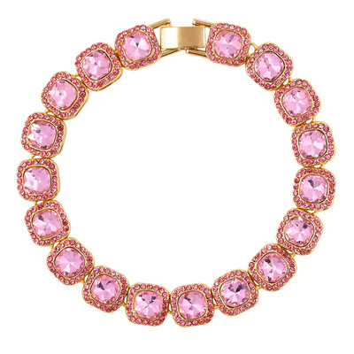 gleznă cu lanț de cristal punk hiphop, lățime de 13 mm, gleznă cu lanț pătrat, cu gheață, bling bling, bijuterii pentru picioare de modă